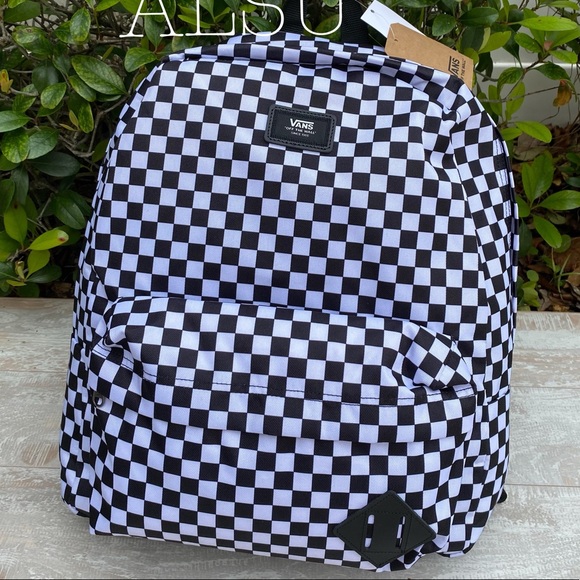 Vans Old Skool III Checkerboard Backpack Black/W - Picture 4 of 8